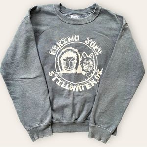 Eskimo Joe’s Collectible Gray Crewneck with Logo and Quote Size S